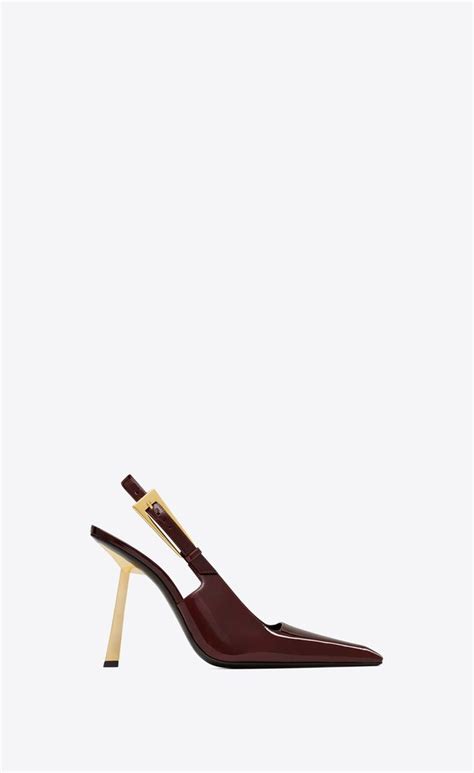 ysl lee heels|LEE slingback pumps in patent leather .